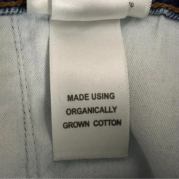 AGOLDE 90's Denim Mini Jean Skirt High Waisted Blue Cotton Festival Size 24 - Picture 12 of 13